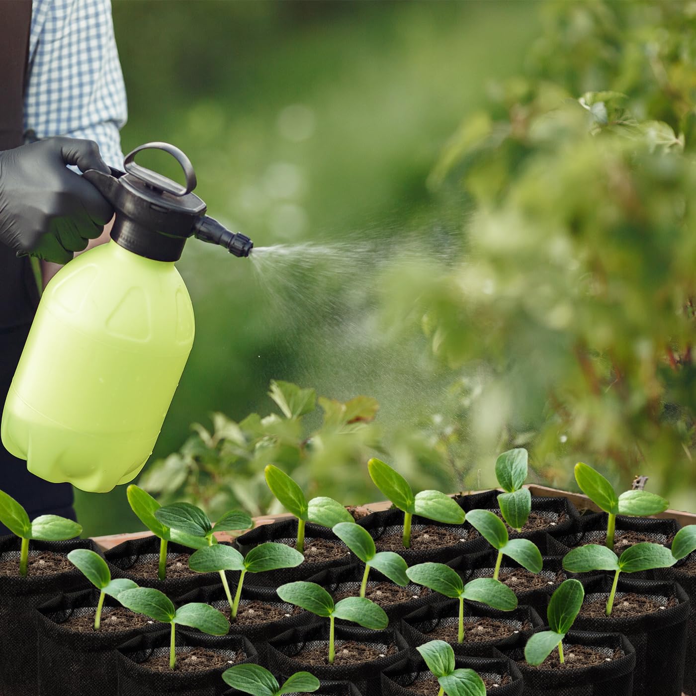 Belit 0.2 Gallon Nursery Growing Bags, 100 Pcs Non-Woven Plant Bag for Gardening, Potato, Flower, Tomato Plant Starts