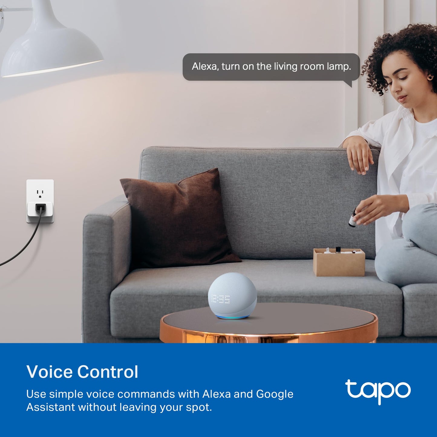 TP-Link 𝗧𝗮𝗽𝗼 Smart Plug Wi-Fi Mini, Energy Monitoring, Compatible with Alexa & Google Home & Samsung SmartThings, Timer, 15A/1800W Max, ETL Certified, 2.4G Wi-Fi Only, Tapo P115(4-Pack)