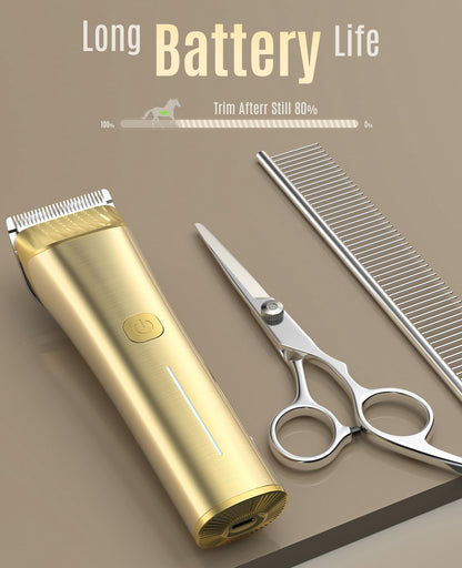 oneisall Horse Clippers,Low Noise Cordless Horse Grooming Kit for Horse Thick and Matted Long Hair