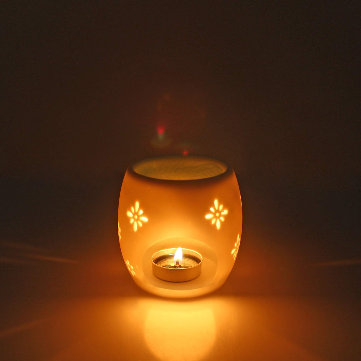 Billion Deals Ceramic Tealight Holder Essential Oil Burner Aromatherapy Wax Candle Tart Burner Warmer Diffuser