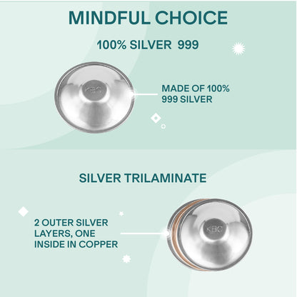 Koala Babycare Silver Nipple Shields - Silver Cups Breastfeeding for Nursing Newborn - Protect and Soothe Your Nursing Nipples - Made in Italy - Medical Device Class 1 -Tri-Laminate Silver