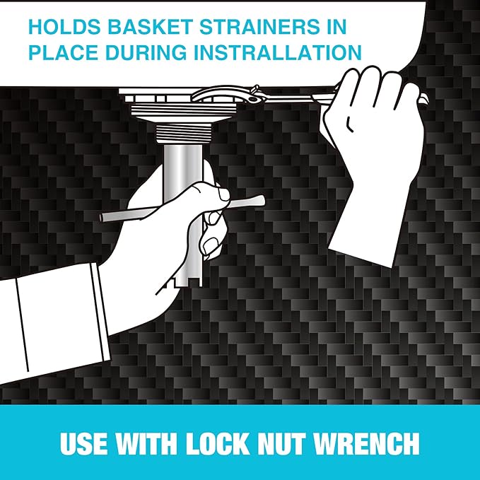 DURATECH Basket Strainer Wrench, Universal Sink Strainer Wrench