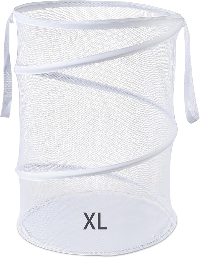 Seiritex Mesh Popup Laundry Hamper 115L Collapsible Laundry Basket Extra Large