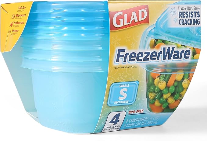 Glad GladWare Freezerware Food Storage Containers