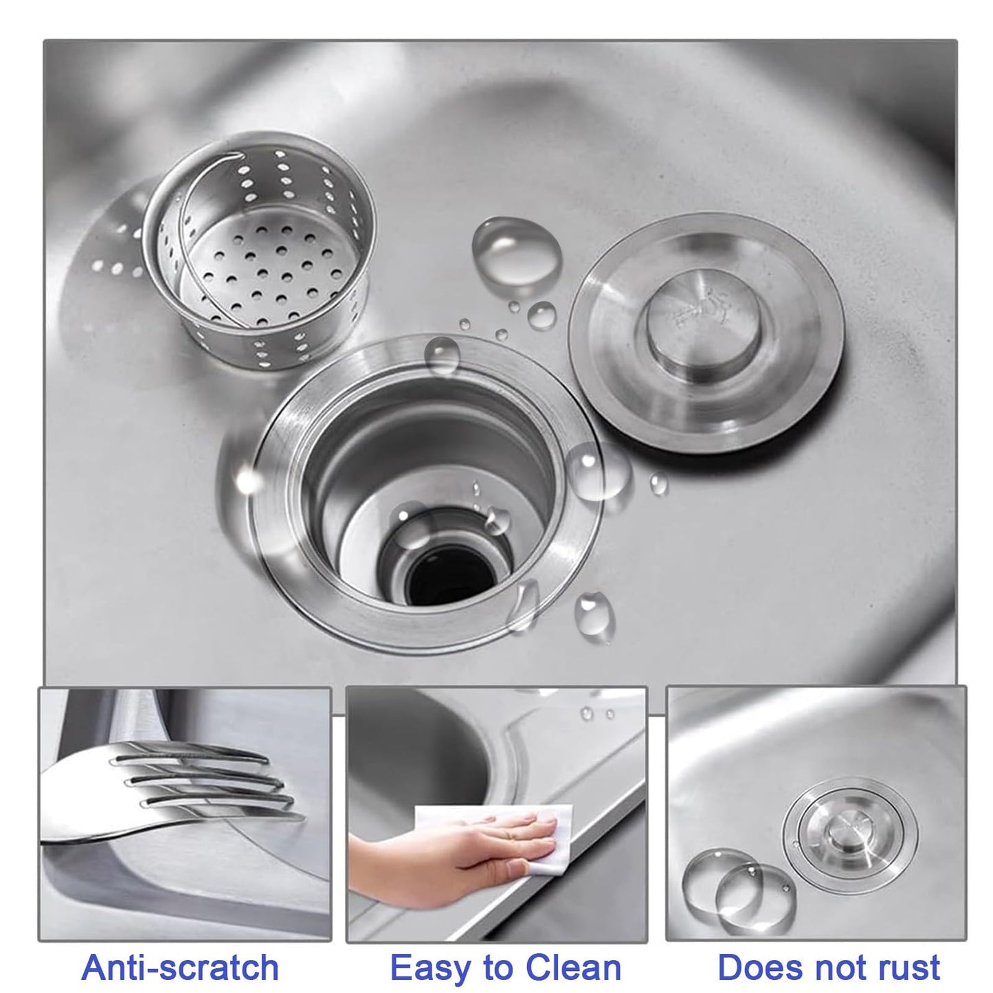 Outdoor Utility Sink,Free Standing Stainless Steel Laundry Tub, Single Bowl Portable Washing Hand Basin Station,fish Cleaning Table&Storage Shelves for Garage, Restaurant, Kitchen,Camping, Backyard