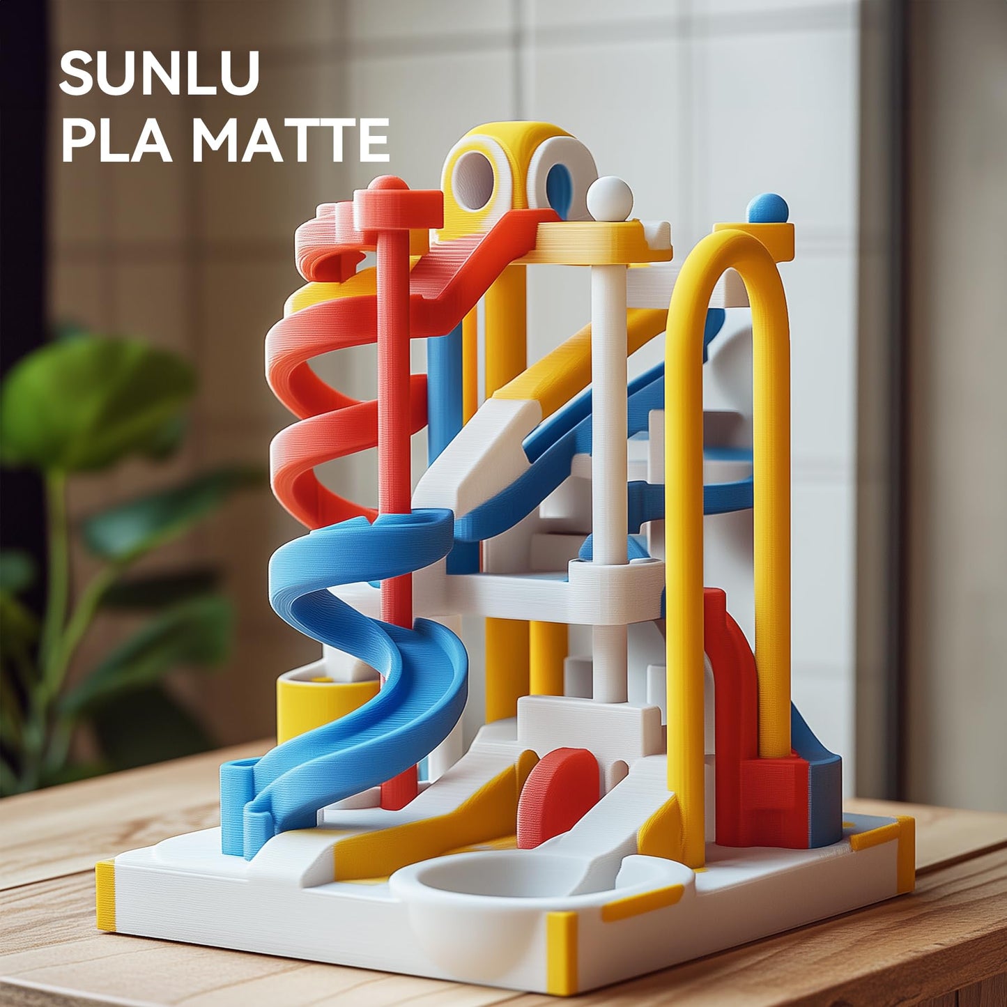 SUNLU 3D Printer Filament PLA Matte 1.75mm, Neatly Wound Filament, Smooth Matte PLA Finish, Print with 99% FDM 3D Printers, 1kg Spool (2.2lbs), 330 Meters, Matte Black