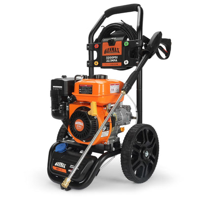 GENMAX GPW3000-LT Gasoline Pressure Washer 3000 PSI and 2.4 GPM，Best for Cleaning Homes, Cars, Driveways, Patios