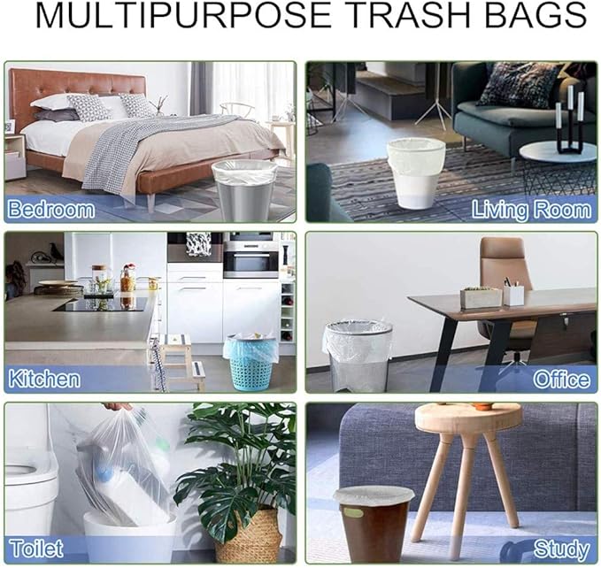 Small Trash Bags, Magesh 4 Gallon Trash Bag/Small Garbage Bags, Strong