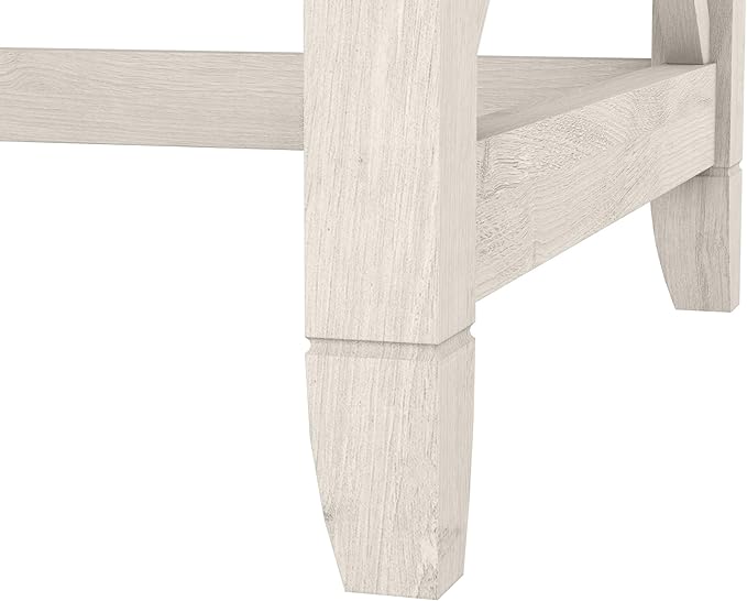 Bush Home Key West 48W Writing Desk in Linen White Oak