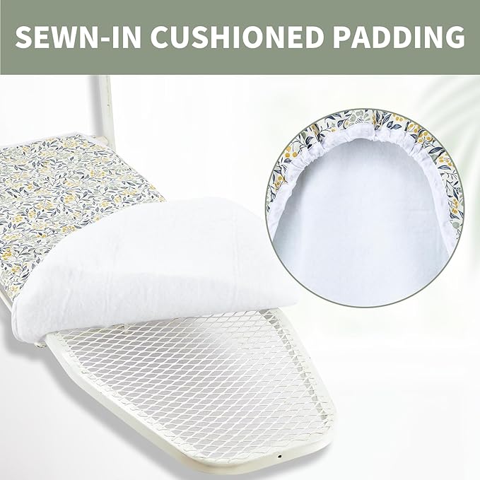 Seiritex Over The Door Ironing Board Cover 14 x 42 inch, Thick Padding and Heat