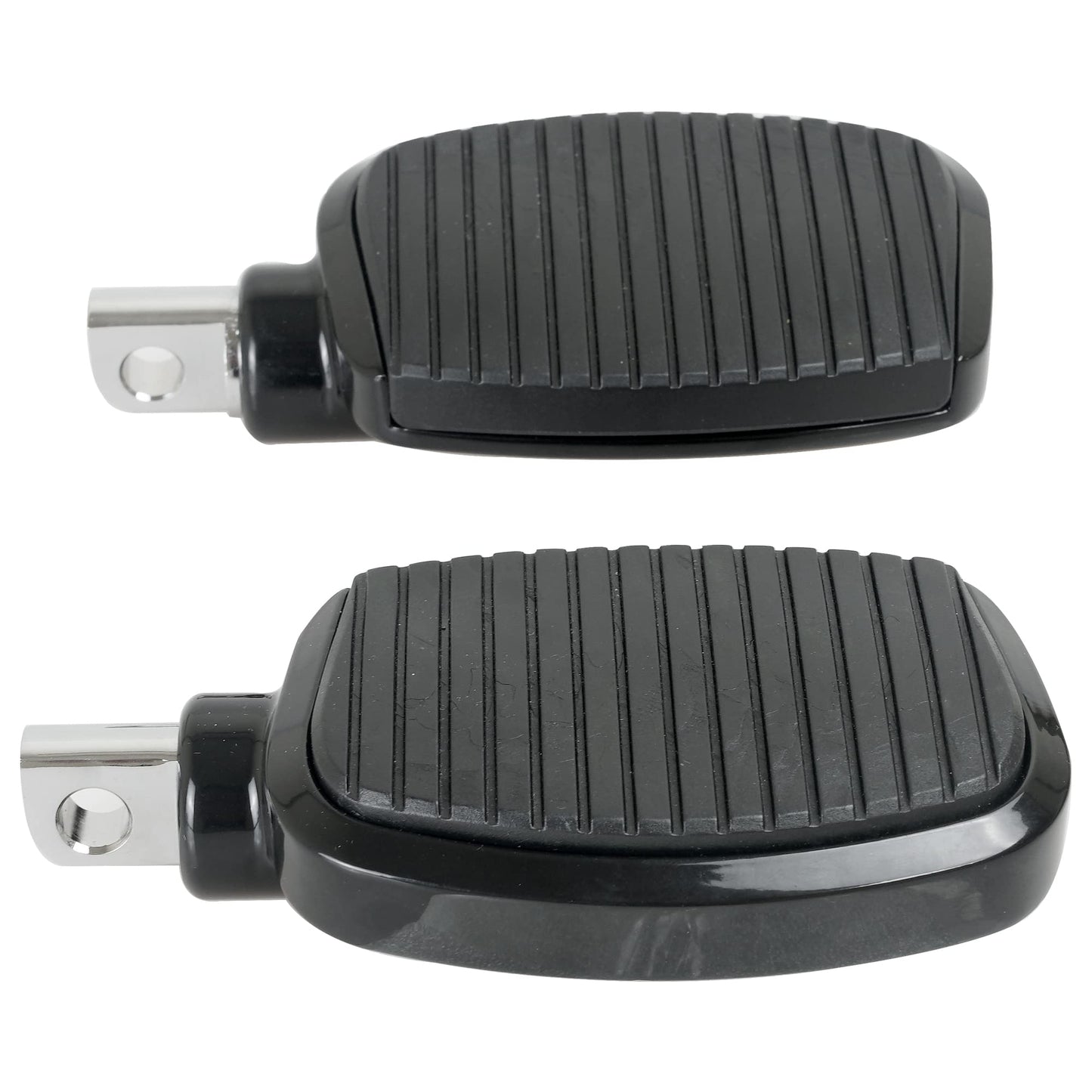 SWESGI Motorcycle Passenger Mini Board Floorboards Footpegs Pedals Footrests Highway Pegs with Anti-Slip Rubber Universal for Harley Davidson Dyna Touring Honda Suzuki Yamaha Triumph (Black)
