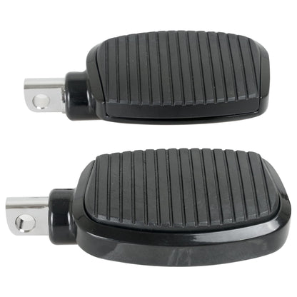 SWESGI Motorcycle Passenger Mini Board Floorboards Footpegs Pedals Footrests Highway Pegs with Anti-Slip Rubber Universal for Harley Davidson Dyna Touring Honda Suzuki Yamaha Triumph (Black)