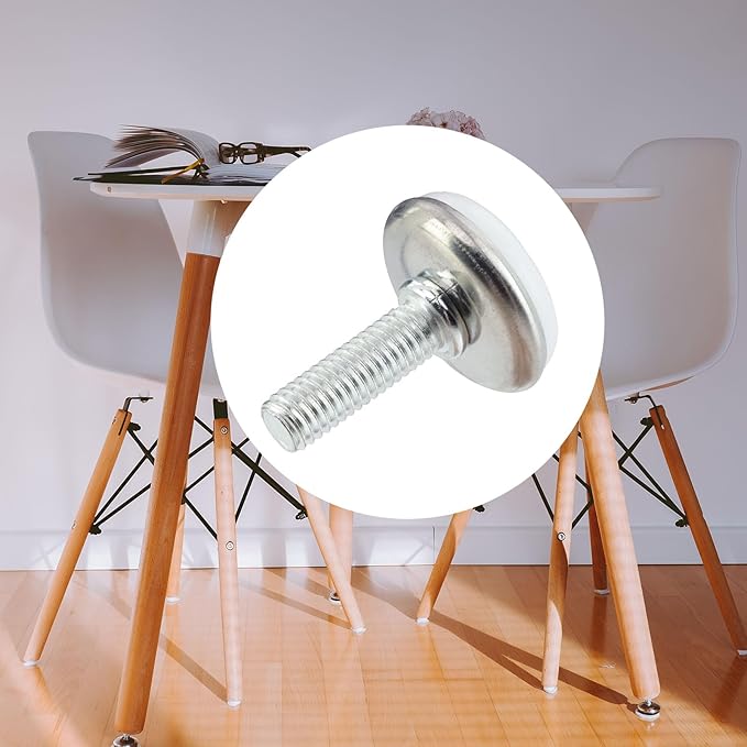 Screw on Furniture Glides Adjustable Furniture Leg Base Leveller M8 x 25mm