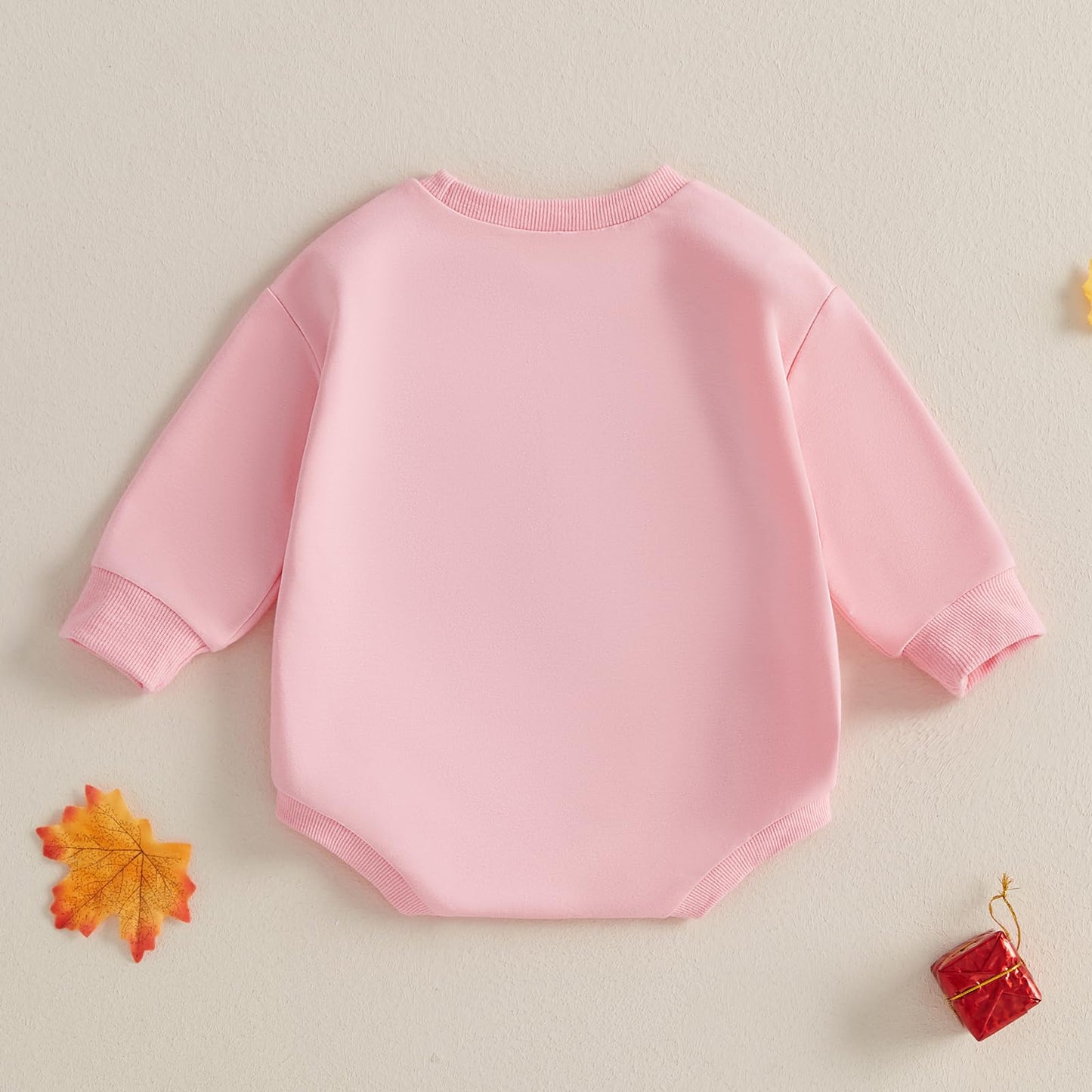 BemeyourBBs Baby Girl Christmas Outfit Santa Baby Girl Bubble Romper Sweatshirt Cute Newborn Infant Winter Clothes (0-3 Months, santa baby B)