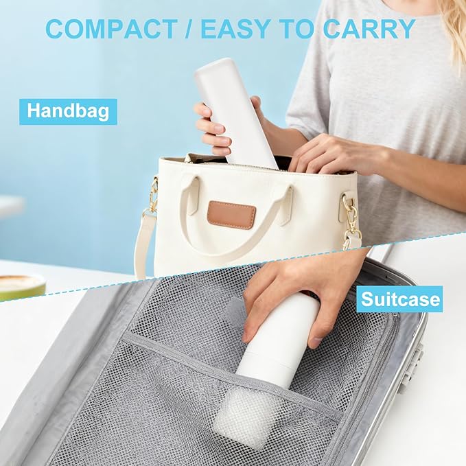 Travel Toothbrush and Toothpaste Case, Portable Tooth Brush Holder, Large White