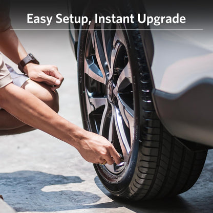 GUTA RV Tire Pressure Monitoring System, Trailer TPMS, 6 Sensors, 6 Alert Modes, Long Range Signal, CLA Charging & 2 USB-A Outputs, Adjustable LCD Display, Ideal for RV Truck Trailer Camper (0-188psi)