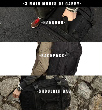 Miramrax Travel Duffle Bag Backpack for Men - Large Tactical Bags Weekender Gym Bag for Overnight Traveling Military Workout Deployment Sports (Green, 25L)