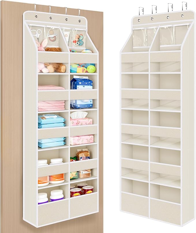 Univivi 6-Shelf Over Door Hanging Organizer Fabric Door Storage