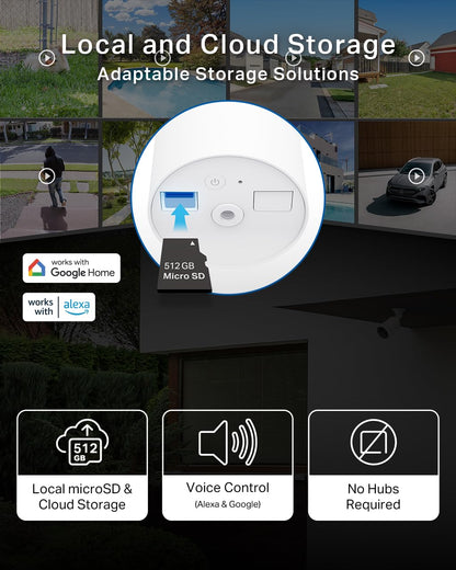 Tapo TC82 2K Battery Security Camera Outdoor Wireless, Indoor & Outdoor CCTV Camera, Colour Night Vision, No Monthly Fee, AI Detection, IP65, 180-Day Battery Life, Works with Alexa & Google