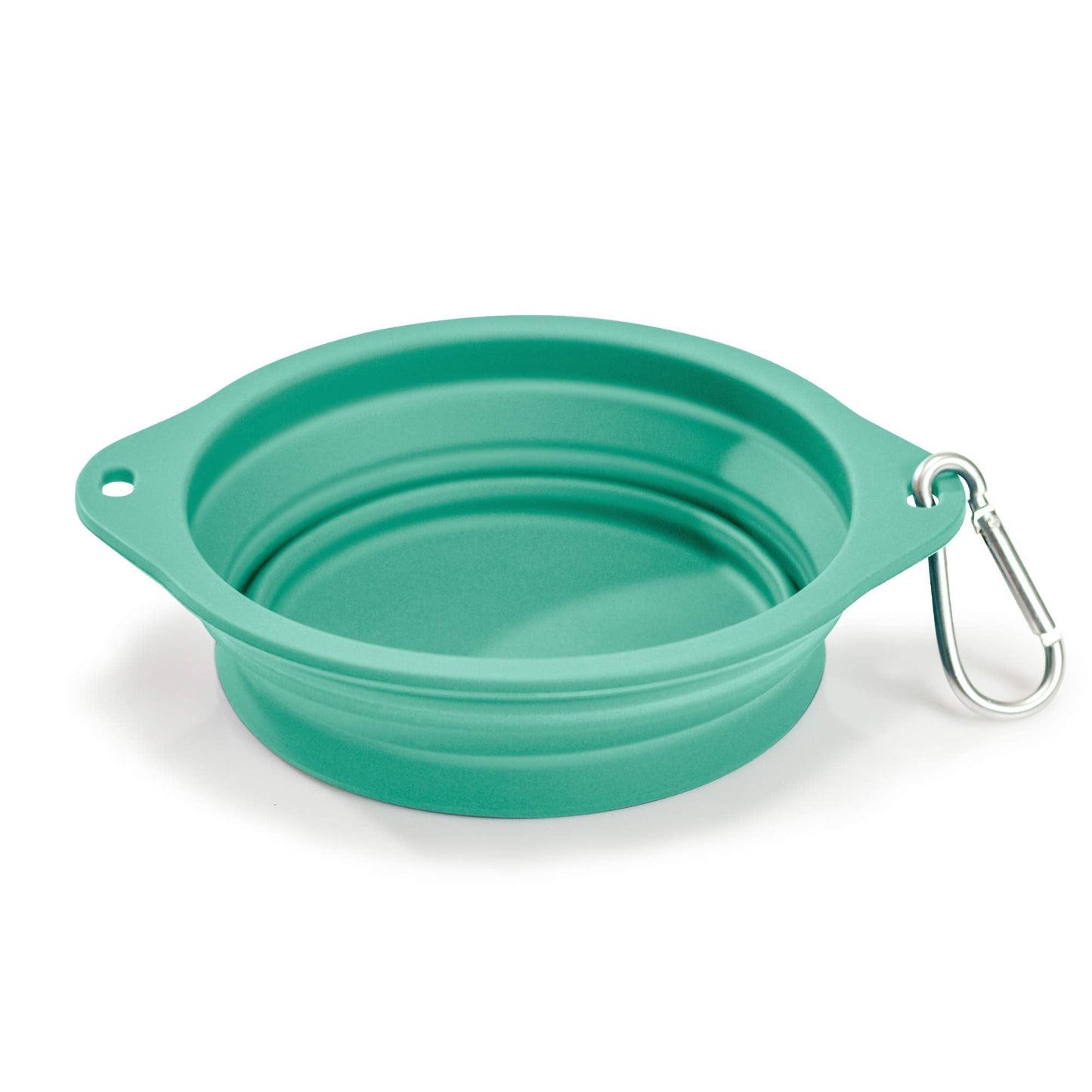 Ruff Products BarkBowl (800ml) - Collapsible Dog Bowl (Tiffany Blue) Premium Quality, Platinum-Cured Food Grade Silicone, No Plastic Rim, Food Safe, Large Travel Bowl