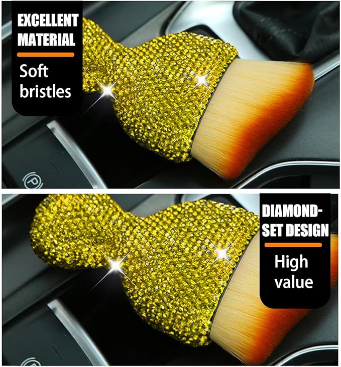 zipelo Auto Interior Dust Brush, Car Detailing Cleaning Brush