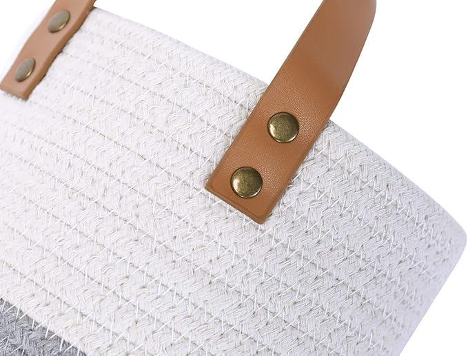 2pack Small Hanging Basket-Cotton Rope Wall Basket
