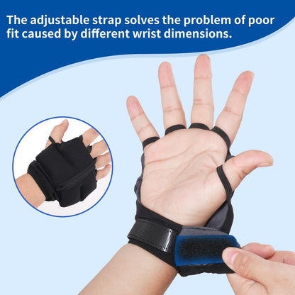 Heinalous Weighted Gloves, Adjustable Weighted Gloves for Hand Tremors,mproved Hand/Wrist Mobility, Writing Stability Strengthening（Right）