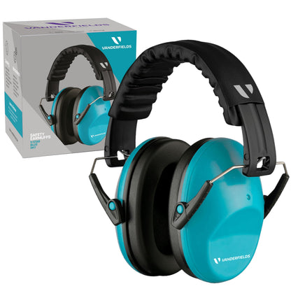 Vanderfields Kids Ear Defenders Children – 26dB SNR Noise Cancelling Headphones for Kids Age 3-16 – Adjustable Ear Muffs Boys Girls Toddlers – Ear Defenders Autism – UKCA Certified