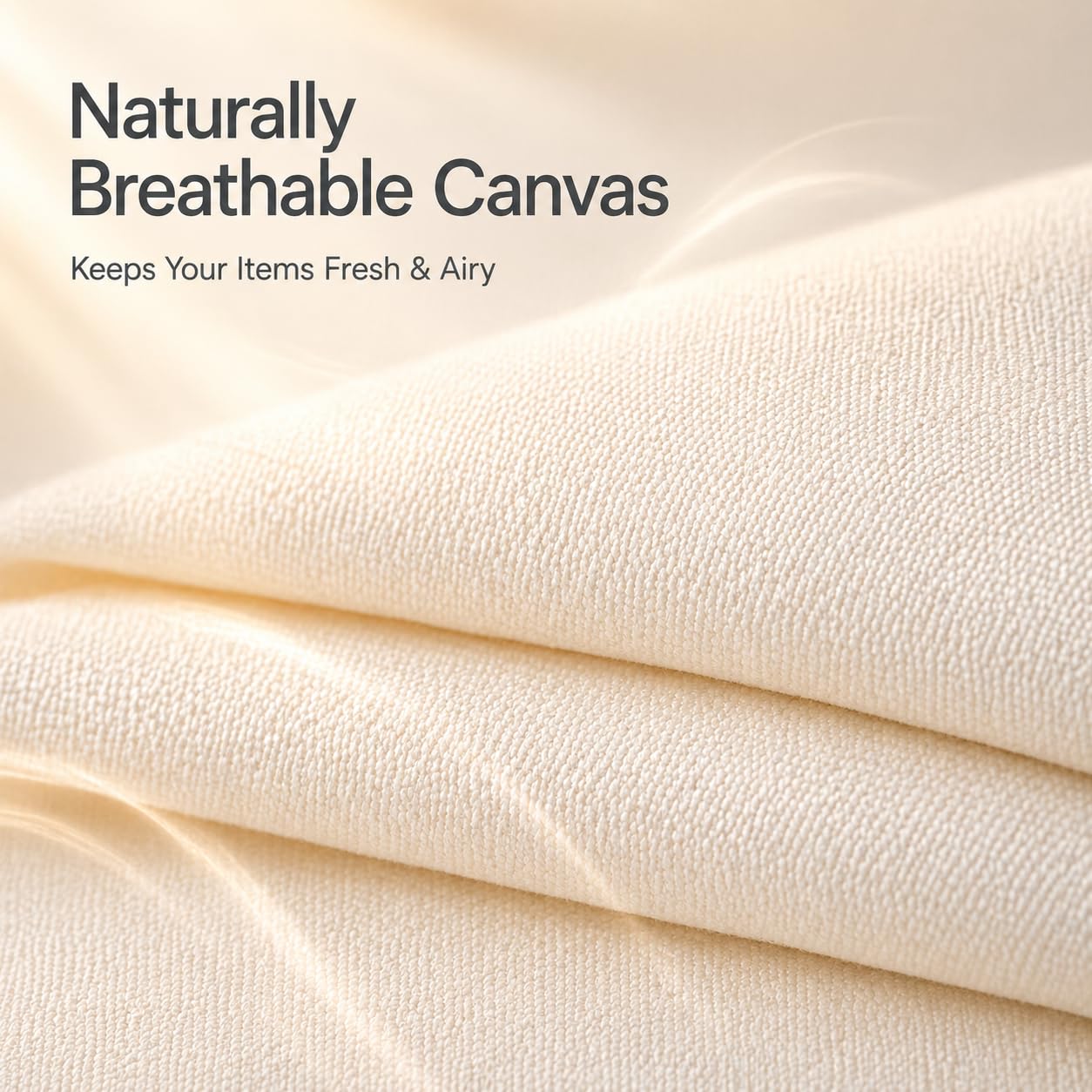 2 Pack Large Canvas Comforter Storage Bags Closet Organizer for Clothes Sweater Clothes Organizer with Dual Zipper Three Carrying Hand