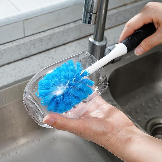Dish Brush Set of 3 with Water Bottle Brush, Dish Scrub Brush and Scrubber Brush