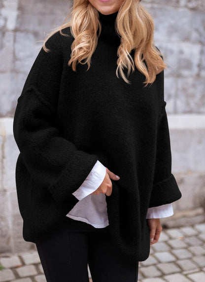 PRETTYGARDEN Oversized Sweaters for Women 2025 Chunky Turtleneck Sweater Fall Clothes Long Sleeve Tops Winter Clothing