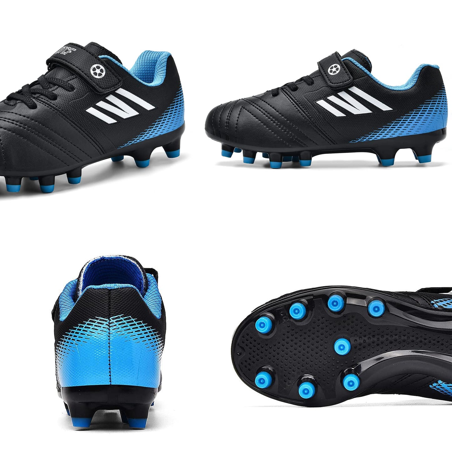 Boys Football Boots Shoes Kids Girls FG/AG Soccer Athletics Sport Shoes Training Shoes Running Shoes Teenager Indoor Outdoor Football Shoes Sneakers for Unisex