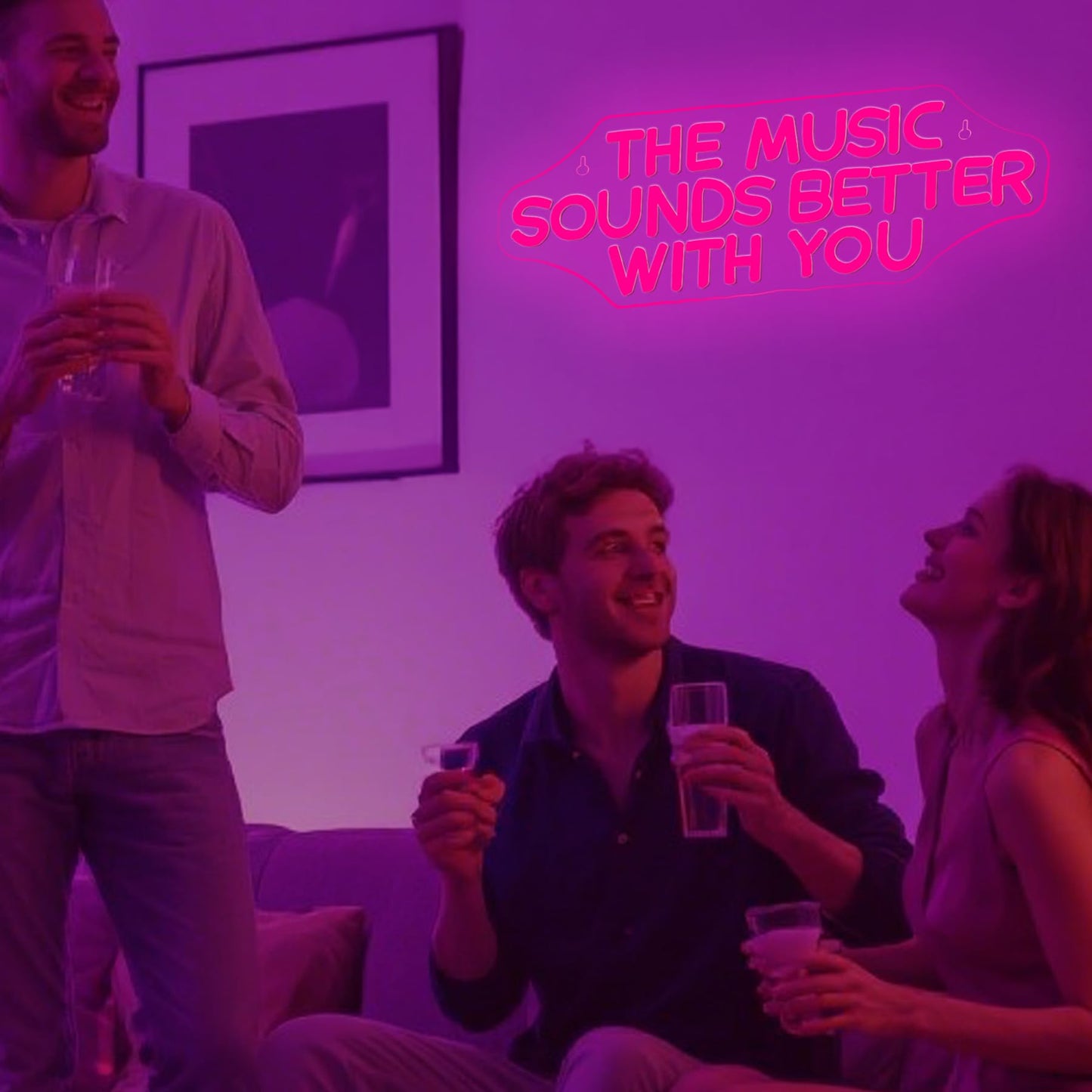 NOSUN This is Our Happy Place Neon Sign Happy Place Neon Signs for Wall Decor Dimmable Warm White LED Signs for Bedroom Classroom Man Cave Home Bar Birthday Party Game Zone Decor Neon Classroom Sign