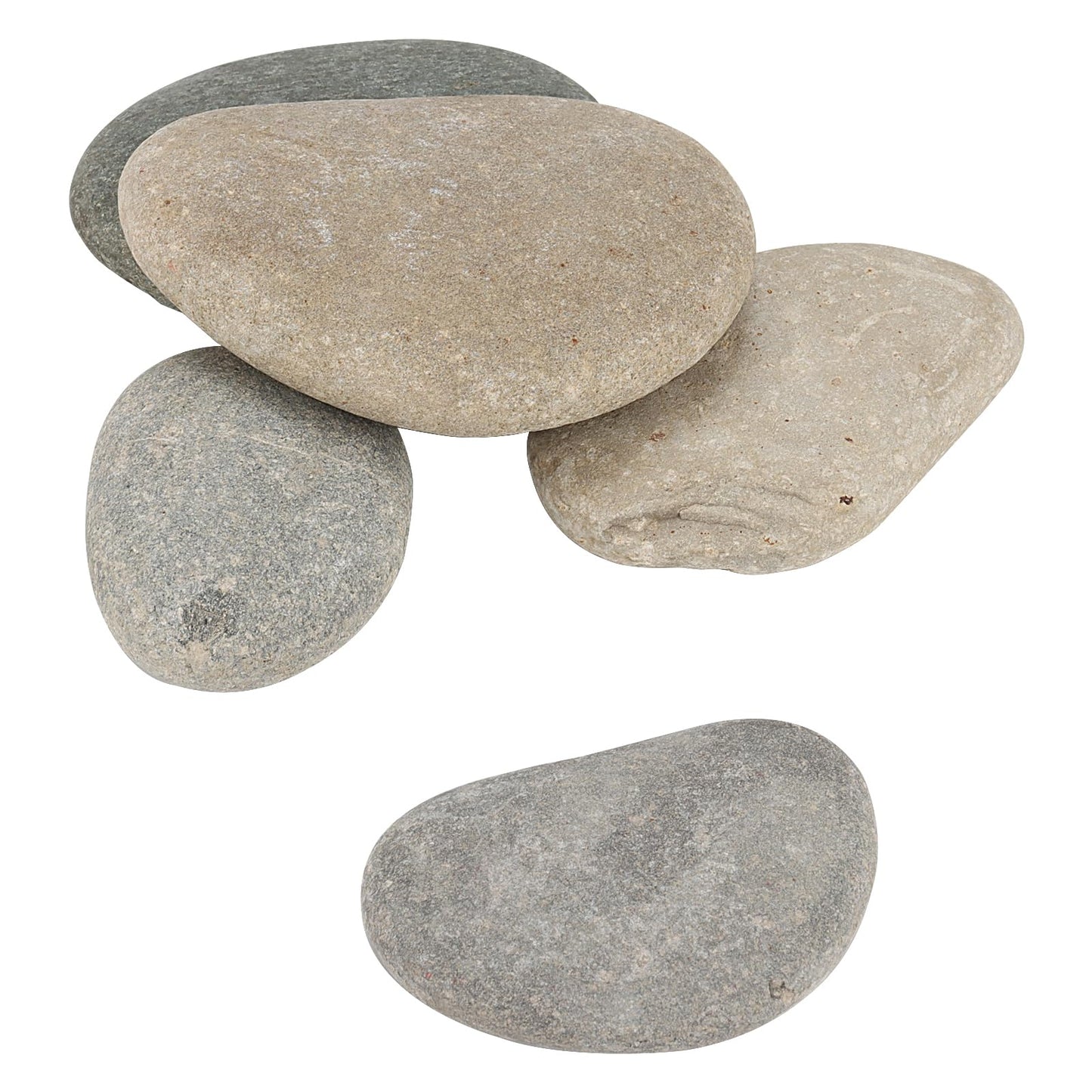 SHEUTSAN 20PCS 3-4 Inch River Painting Rocks, Flat Painting Stone, Crafts Rock Stones Bulk for DIY Project, Hand Crafts