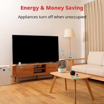 Smart Motion Door Sensor - Wireless PIR Motion Detector for Home Security, Compatible with Alexa, Google Assistant & Apple Home via SwitchBot Hub, Easy Installation, Real-Time Alerts (2025-White)