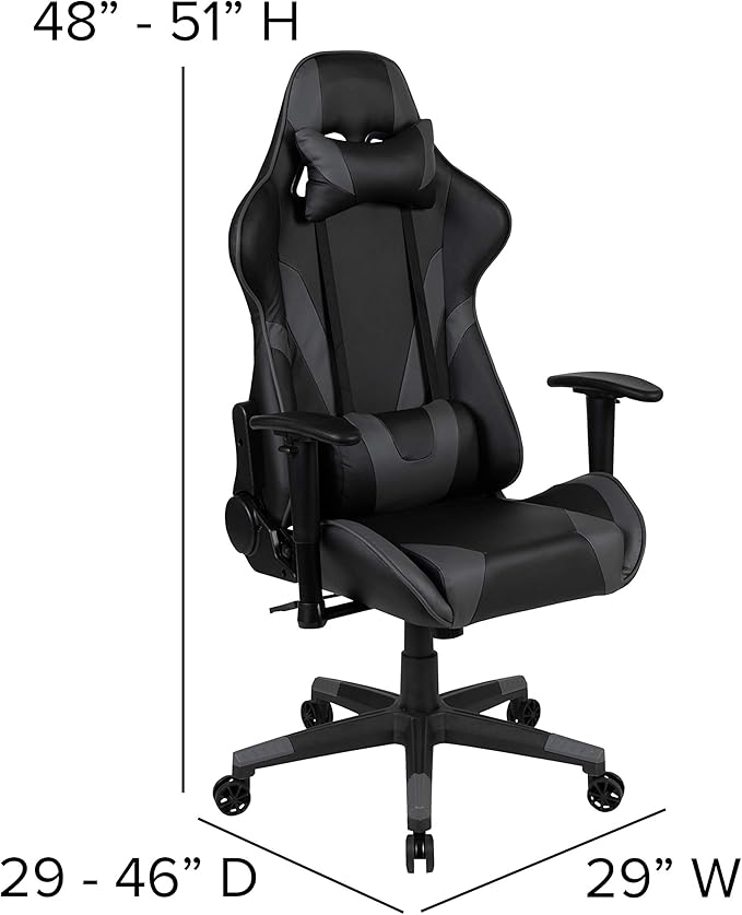 Flash Furniture X20 Gaming Chair Racing Office Ergonomic Computer PC Adjustable