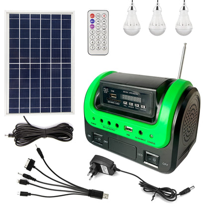 Solar Generator with Panel,Solar Power Generators Portable Power Station with Flashlight,Emergency Power Supply for Home Use Camping Hunting Emergency(Green)