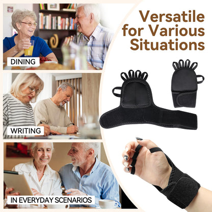 2 Pack Weighted Gloves for Tremors, Improved Hand/Wrist Mobility, Adjustable Hand Stability Aid for Parkinson's Patients, Writing Stability & Strengthening, Hand Grip Strength Trainer
