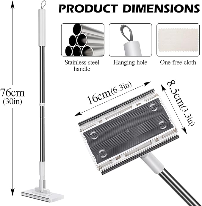 Mini Sweeper Mop, Masthome Reusable Clamp Mop