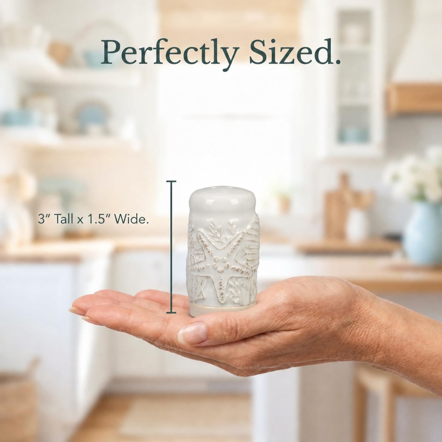 The Bridge Collection Ceramic Coastal Salt and Pepper Shakers