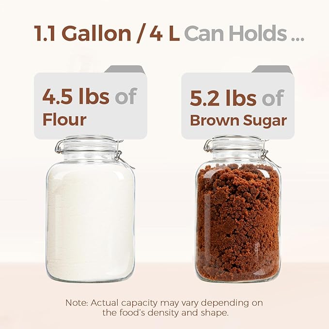 ComSaf 1.1 Gallon Glass Jar