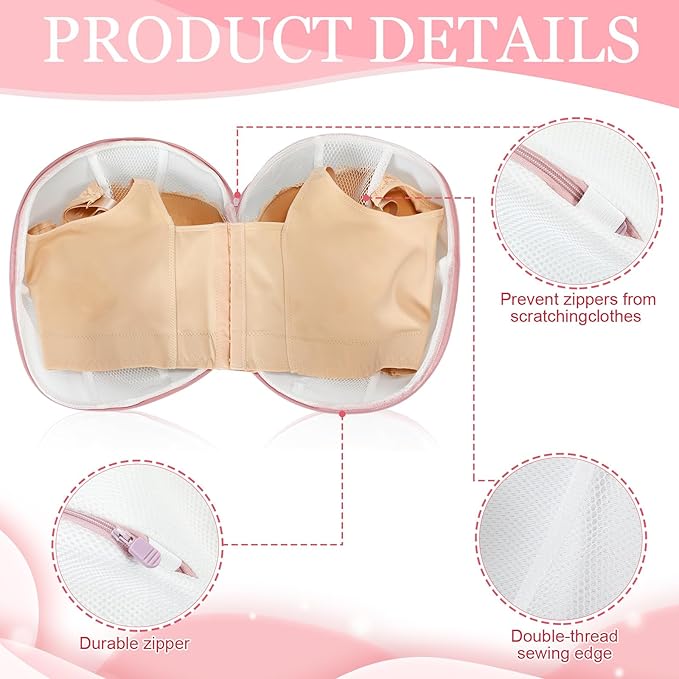 Shappy 6 Pieces Bra Washing Bag