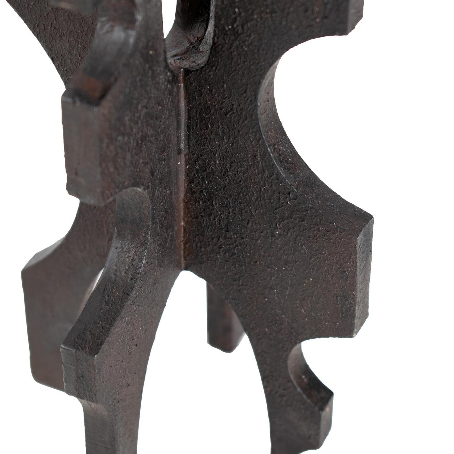 Howard Elliott Collection Cade Architectural Pillar Candle Holder, Black and Sand Modern Industrial Geometric Base Decorative Centerpiece for Living Room, Dining Table & Hallway Decor, Tall