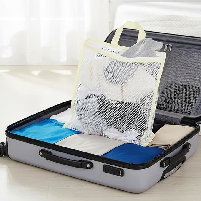 2 Pcs Hanging Laundry Bag Small Mesh Laundry Bag