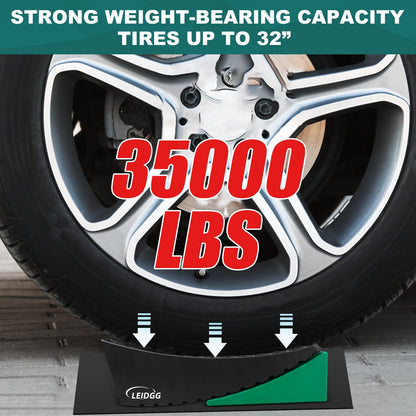 LEIDGG 2Packs RV Leveling Blocks System Kit Camper Leveling Blocks for RVS Trailer with Carrying Bag, Anti-Slip Mats, T Bubble Level Up to 35000 LBS