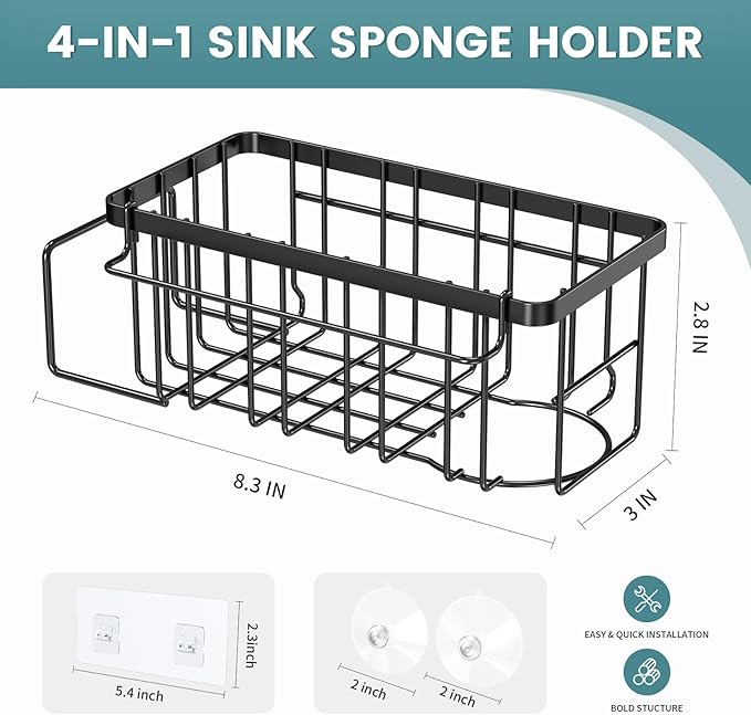 StorageRight 4-in-1 Sponge Holder
