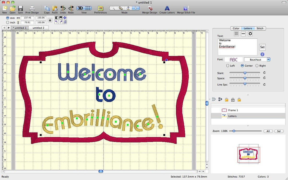 Embrilliance Essentials, Embroidery Software for Mac & PC