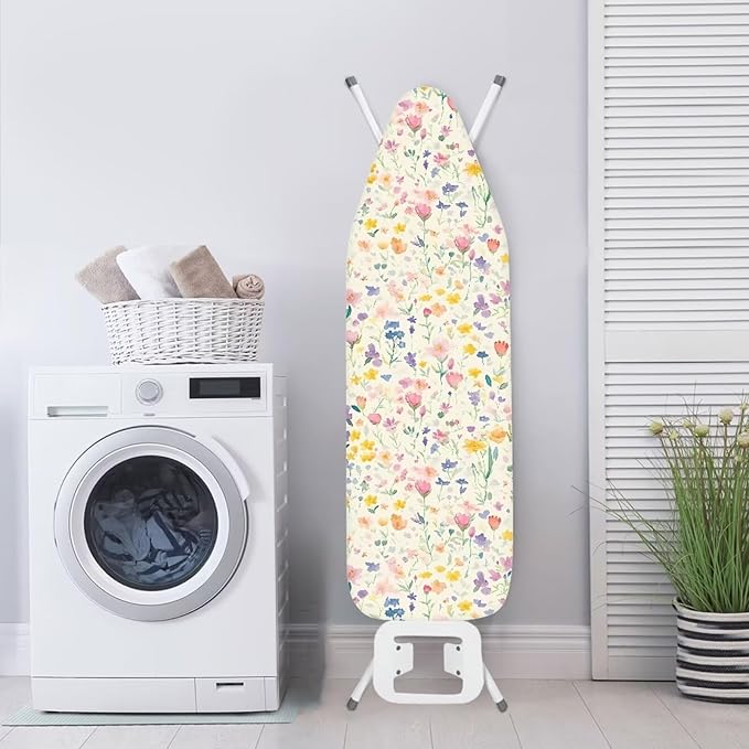 Ditsy Floral Ironing Board Cover 15 x 54 Inch, Colorful Flower Standard Ironing