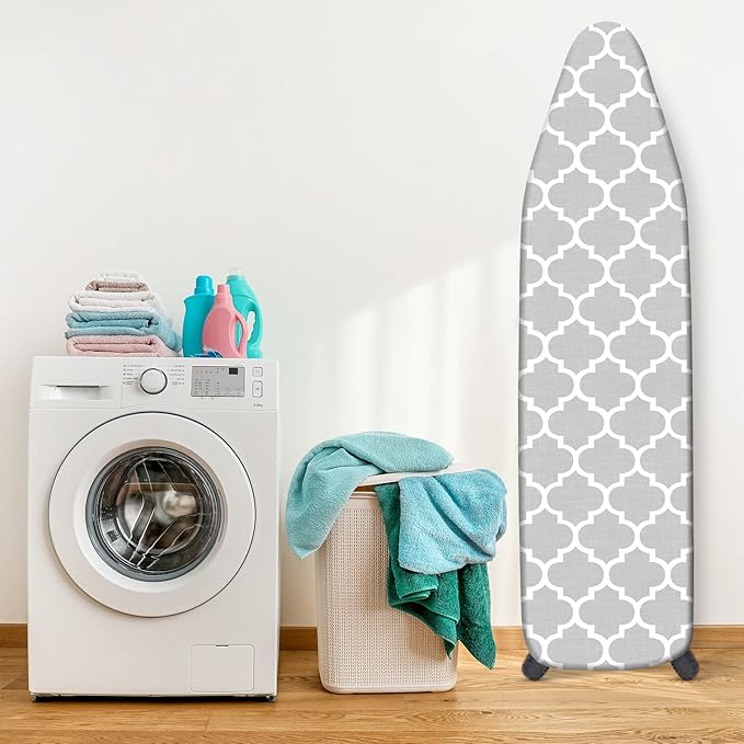 Ironing Board Cover and Pad, Standard Size 12" x 42" Iron Board Replacement