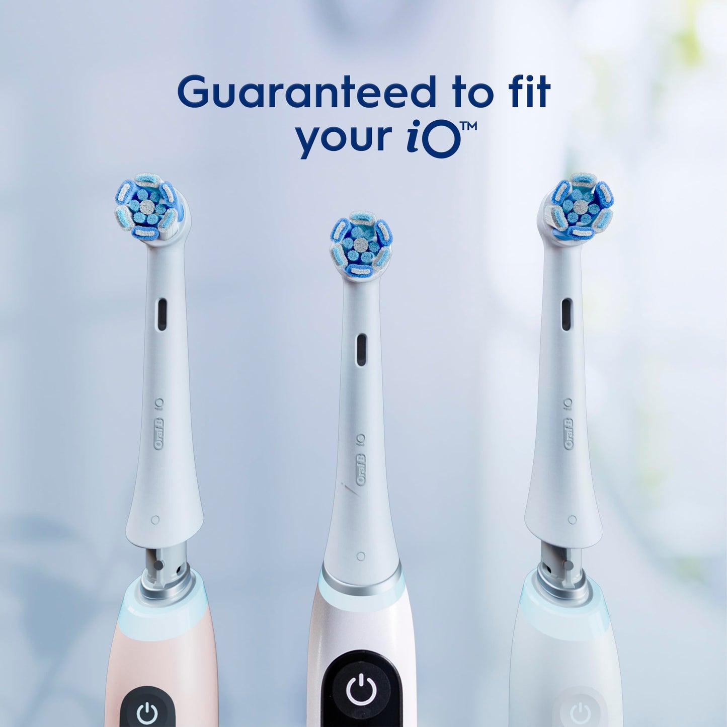 Oral-B iO Series Ultimate Clean Electric Toothbrush Replacement Brush Heads for an Oral-B Electric Toothbrush, 2 count, White